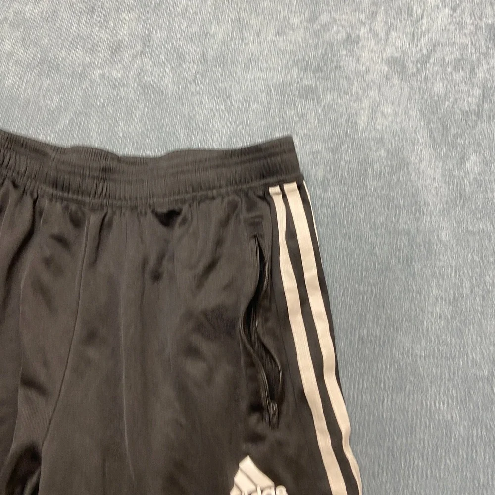 Adidas Primeblue Aeroready Basketball Shorts Mens Medium Black Striped Athletic